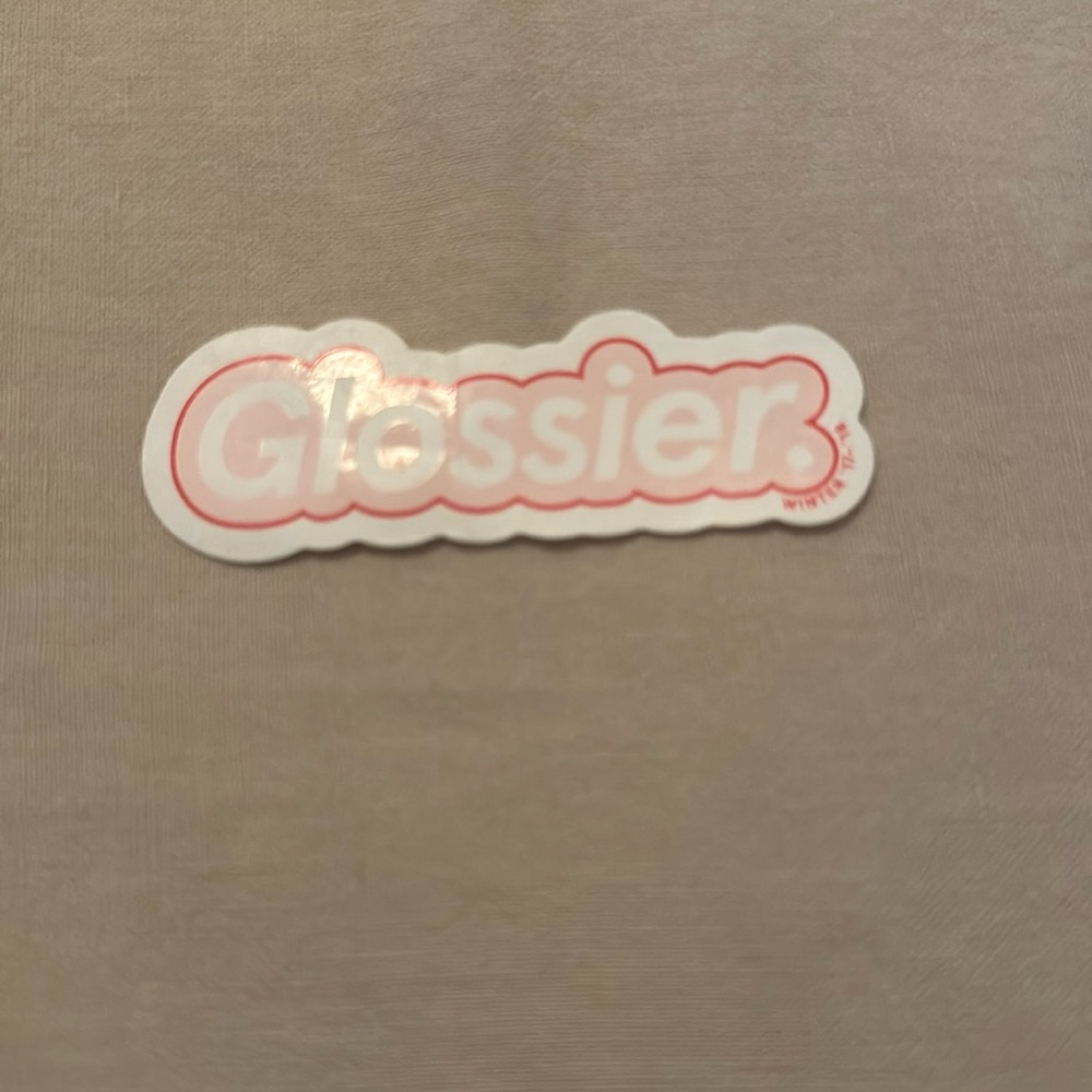 Glossier sticker